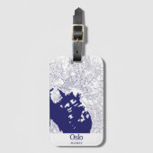 Oslo Stad Kaart   Bagagelabel (Voorkant (verticaal))
