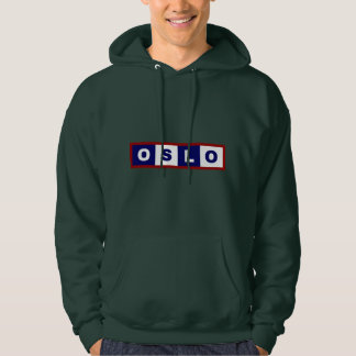 Oslo Stad, Noorwegen Minimal Design Hoodie