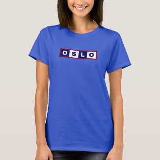 Oslo Stad, Noorwegen Minimal Design T-shirt