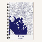 Oslo Stadsplattegrond Bullet Journal Notitieboek (Voorkant)