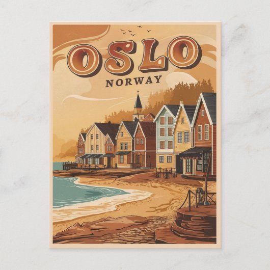 Oslo strand Noorwegen  souvenirs en geschenken Briefkaart (Voorkant)