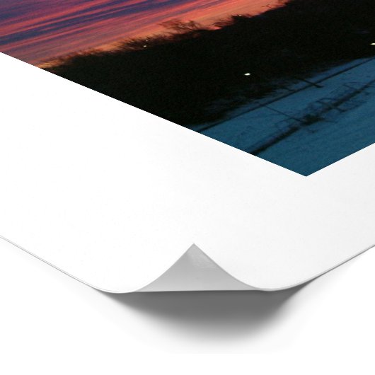 Oslo Sunset Poster (Hoek)