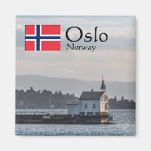 Oslo vuurtoren magneet (Voorkant)