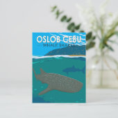Oslob Cebu Filipijnen Walvis Shark Travel  Briefkaart (Staand voorkant)