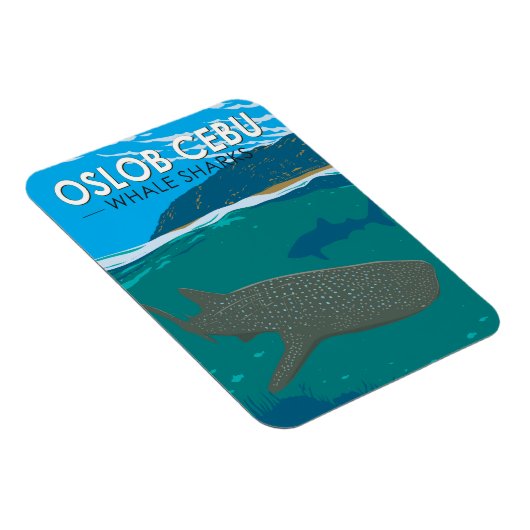 Oslob Cebu Filipijnen Walvis Shark Travel  Magneet (Rechterzijde)