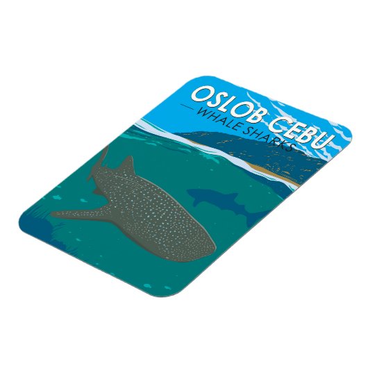 Oslob Cebu Filipijnen Walvis Shark Travel  Magneet (Linkerzijde)