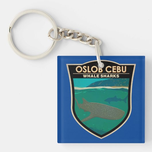 Oslob Cebu Filipijnen Walvis Shark Travel  Sleutelhanger (Voorkant)