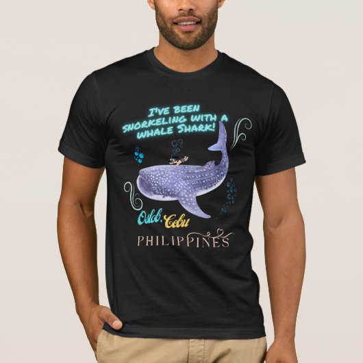Oslob Whale Shark Snorkelen T-shirt (Voorkant)