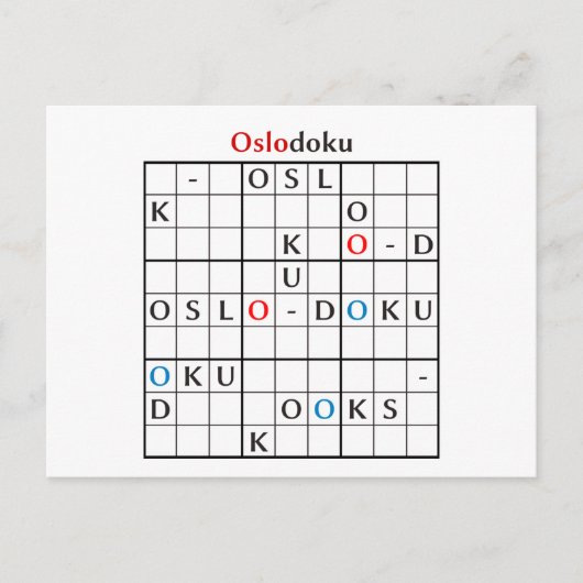 oslodoku briefkaart (Voorkant)