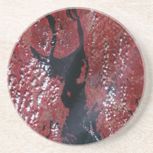 Oslofjorden, Noorwegen Zandsteen Coaster Onderzetter