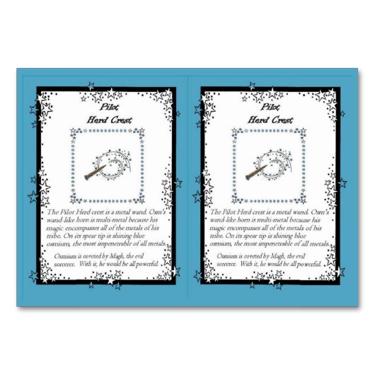 OSM de Osmium-Horned Unicorn Trading Kaart (Achterkant)