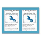 OSM de Osmium-Horned Unicorn Trading Kaart (Voorkant)