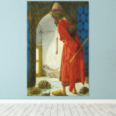 Osman Hamdi Bey De schildpad trainer (1900) Canvas Afdruk (Insitu (Houten vloer))
