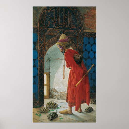 Osman Hamdi Bey The Tortoise Trainer Poster (Voorkant)