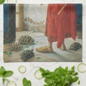 Osman Hamdi Bey The Tortoise Trainer Theedoek (Gevouwen)