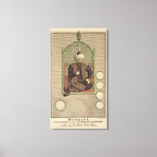 Osman I (1259-1326) oprichter van het Ottomaanse R Canvas Afdruk (Voorkant)