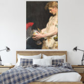 Osmar Schindler Germaanse krijger met helm (1902) Canvas Afdruk (Insitu (Slaapkamer))