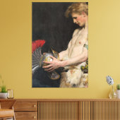 Osmar Schindler Germaanse krijger met helm (1902) Canvas Afdruk (Insitu (Woonkamer))