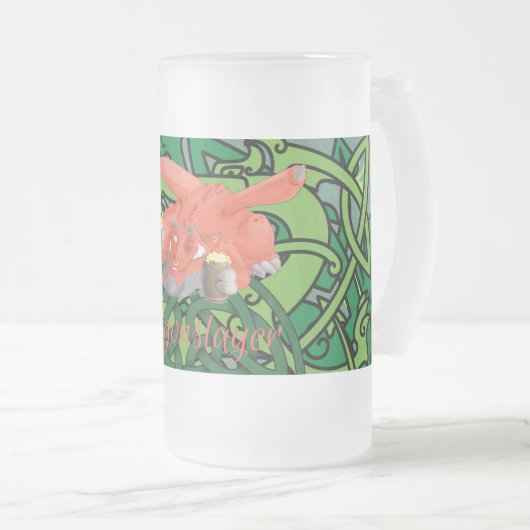 Osmélian de Mont-Sylvain - De Dragonslayer Matglas Bierpul (Voorkant rechts)