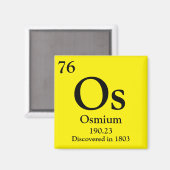 Osmium Periodiek Tafel Magneet (Voorkant / Achterkant)