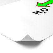 Osmotische druk op een doorlaatbaar membraandiagra poster (Hoek)