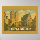 Osnabrück Duitsland Stad Kunst Poster (Voorkant)