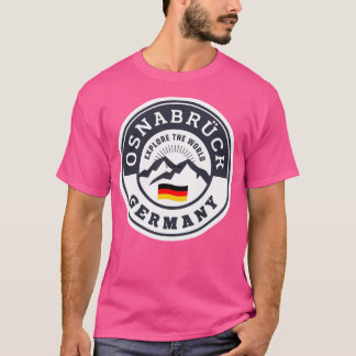 Osnabruck Duitsland Zwart-wit Crest T-shirt