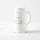 Osnabrück Garrison Commemorative White Stein Bierpul (Voorkant rechts)