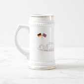 Osnabrück Garrison Commemorative White Stein Bierpul (Links)