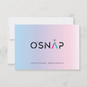 O'Snap Ambassador Opmerking Dank u wel Bedankkaart (Achterkant)