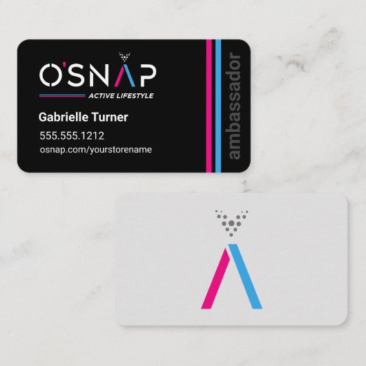 O'Snap Design 1-Visitekaartje Visitekaartje (Voorkant / Achterkant)