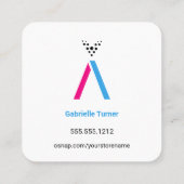 O'Snap Design 3-Visitekaartje Vierkante Visitekaartje (Achterkant)