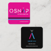 O'Snap Design 6-Visitekaartje Vierkante Visitekaartje (Voorkant / Achterkant)