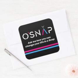 O'Snap vraag het me Vierkante Sticker