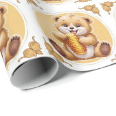 oso comiendo miel cadeaupapier (Rol Hoek)