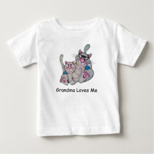 OSo Cute "Grandma houdt van me" Cat Ruffled T-shir