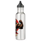 Oso musculoso motivacional con frase de fuerza waterfles  (Rechts)