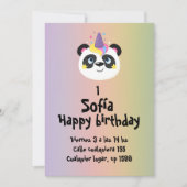 Oso panda de cumpleaños  kaart (Voorkant)