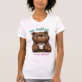 Oso y taza de café t-shirt
