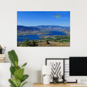 Osoja, woestijnwijn Land Poster (Thuiskantoor)