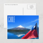 osorno flag chili briefkaart (Voorkant / Achterkant)