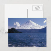 Osorno vulcano en Todo Los Santos Lake, Chili Briefkaart (Voorkant / Achterkant)