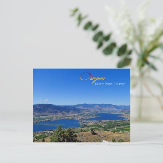Osoyoos woestijnwijn Land Briefkaart (Staand voorkant)