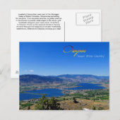 Osoyoos woestijnwijn Land Briefkaart (Voorkant / Achterkant)