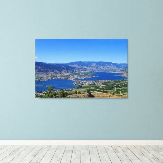 Osoyoos woestijnwijn Land Canvas Afdruk (Insitu (Houten vloer))