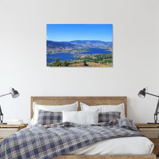 Osoyoos woestijnwijn Land Canvas Afdruk (Insitu (Slaapkamer))
