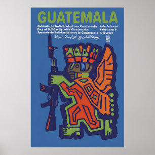 OSPAAAL Poster Dag van Solidariteit met Guatemala