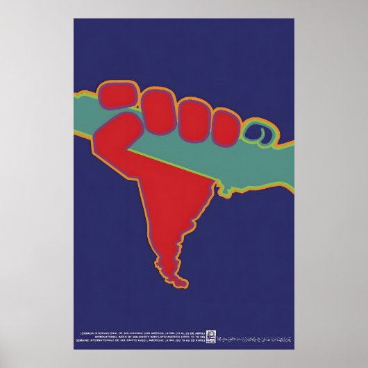 OSPAAAL Poster Internationale Week van Solidaritei (Voorkant)