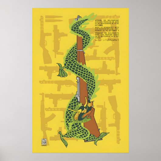 OSPAAAL Poster Week van Solidariteit met de Volker (Voorkant)
