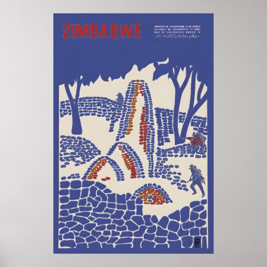 OSPAAAL Poster Zimbabwe Solidariteitsdag (Voorkant)